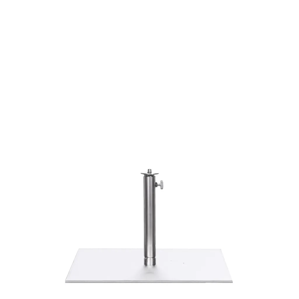 Bust stand, central fixation M10, brushed steel