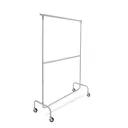 Double clothes rack, chrome,  width 100cm,