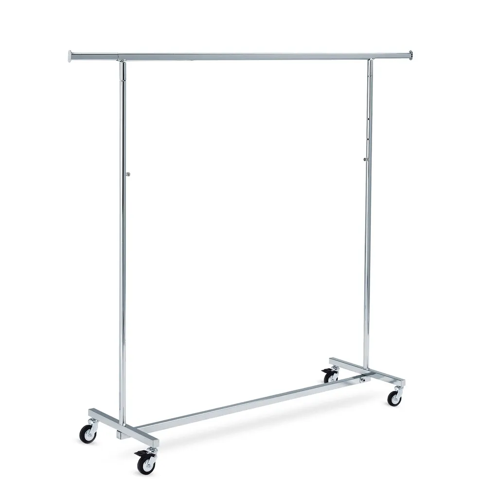 Folding clothes rack, 100cm, chrome finish