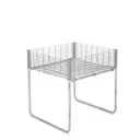 Grid basket, 75x75x20 cm,chrome, height 80 cm