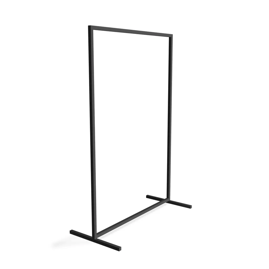 Clothing rack, TOM, 115x175x50 cm, black mat