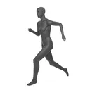 Damenfigur abstraktem  Kopf, Top Sports, Runner