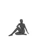 Damenfigur abstraktem  Kopf, Yoga, Top Sports