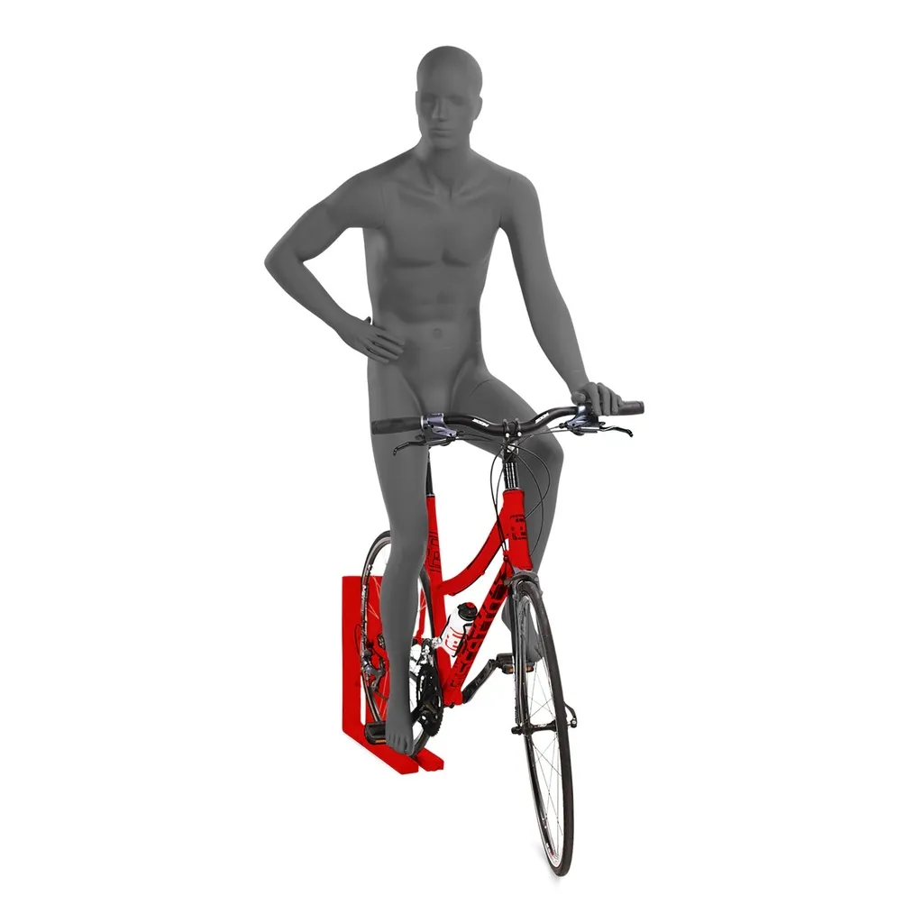 Male mannequin abstract head, cycling,Top  Sports