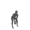 Male mannequin abstract, Kettlebell, Top  Sports