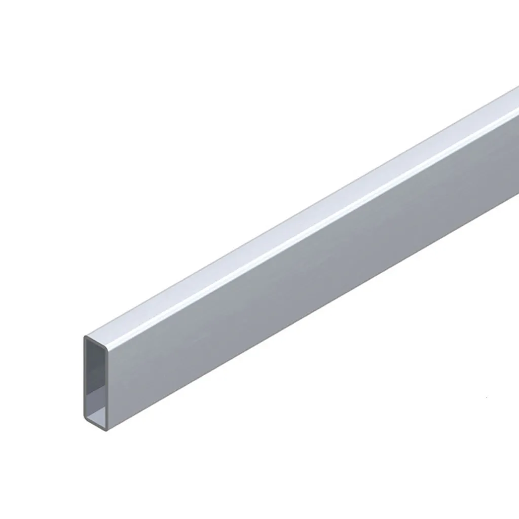 Rectangular tube, 100 cm, nickel matt