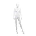 Maniquí femenino barato, cabeza desmontable, blanco mate, pose de pie 06