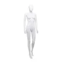 Maniquí femenino barato, cabeza desmontable, blanco mate, pose de pie 10