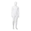 Cheap mannequin, male, detachable head, white mat colour, standing pose 06