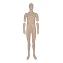 Museum mannequin, male, abstract head, adjustable, skin color, pose YM35+MH301