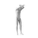 Realistic mannequin, male, urban style, matt white, standing pose 305