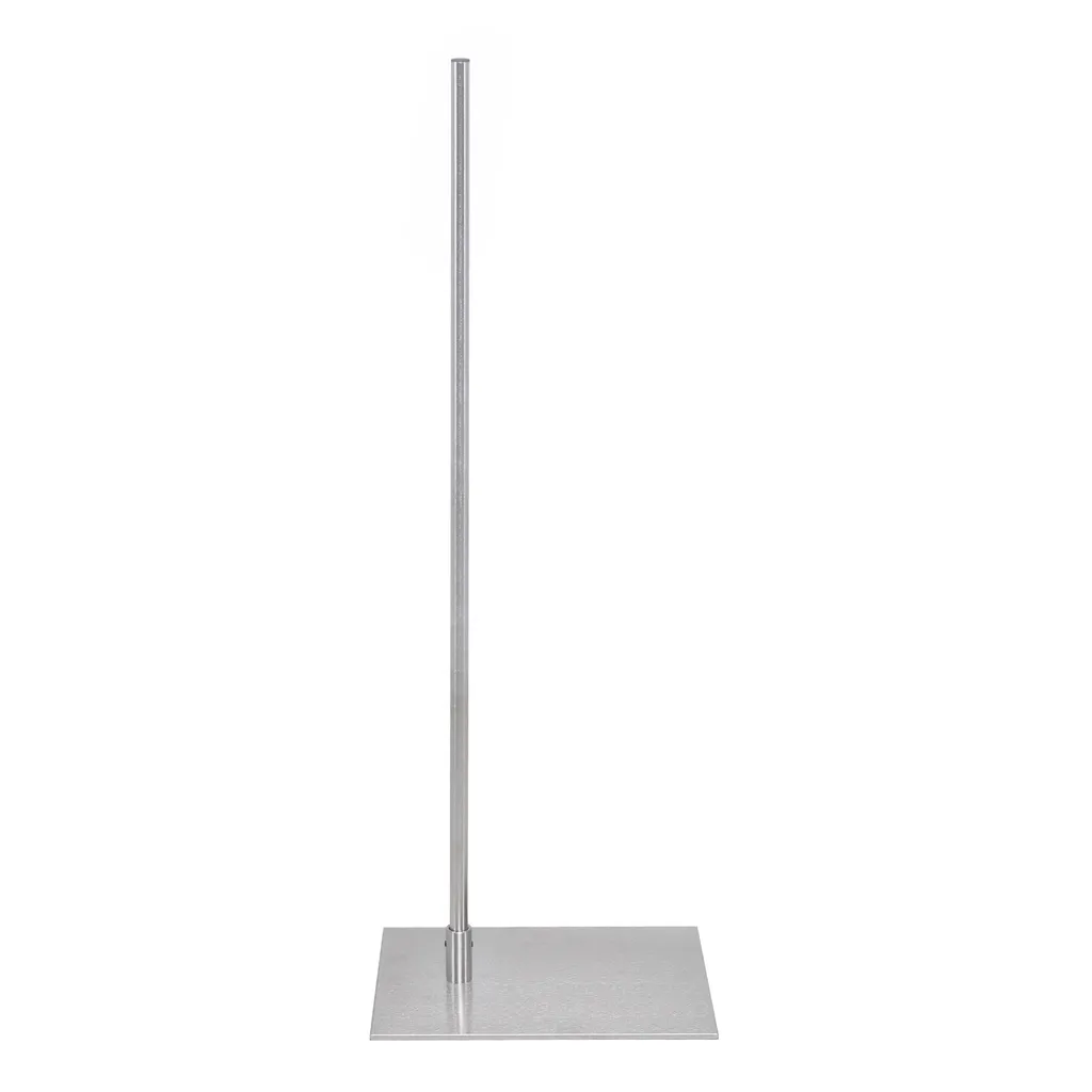 Bust stand, central fixation,  stainless steel