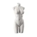 Torso de lencería, dama, copa D, blanco cálido, pose 003