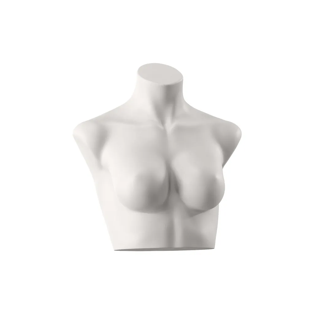 Torso de lencería, dama, copa C, blanco cálido, pose 102