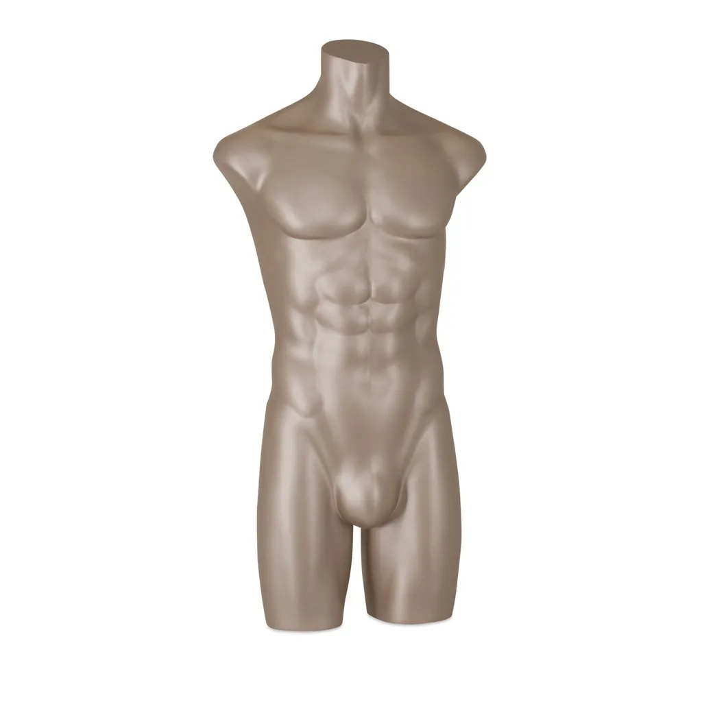 Lingerie torso, heer, metallic huidskleur, pose 301