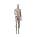 Underwear mannequin, female, B-cup, bronze metallic skin color mat, standing pose 02B