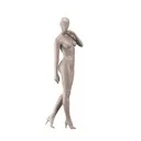 Paspop lingerie dame, B-cup, metallic huidskleur, staande pose 04B