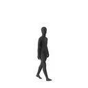 Black mannequin, child, urban style, abstract head, 10 years, standing pose 207