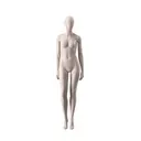 Mannequin durable, femme, couleur chair clair nude mat, tête d'oeuf, pose 002