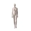 Eco friendly mannequin, female, nude skin color, egghead, pose 003