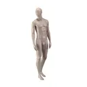 Underwear mannequin, male, bronze metallic skin color mat, standing pose 53