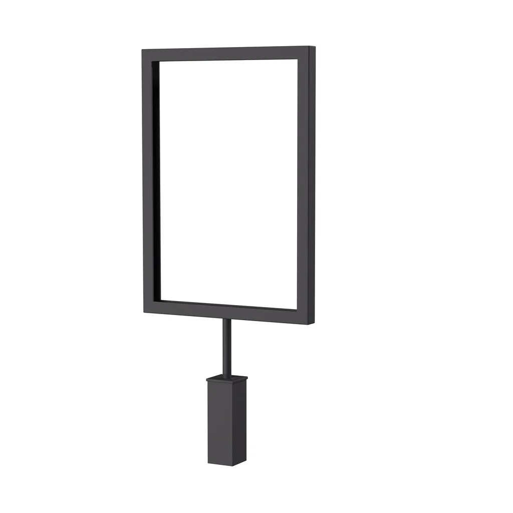 Info display, A5, for smart clothing rack, black