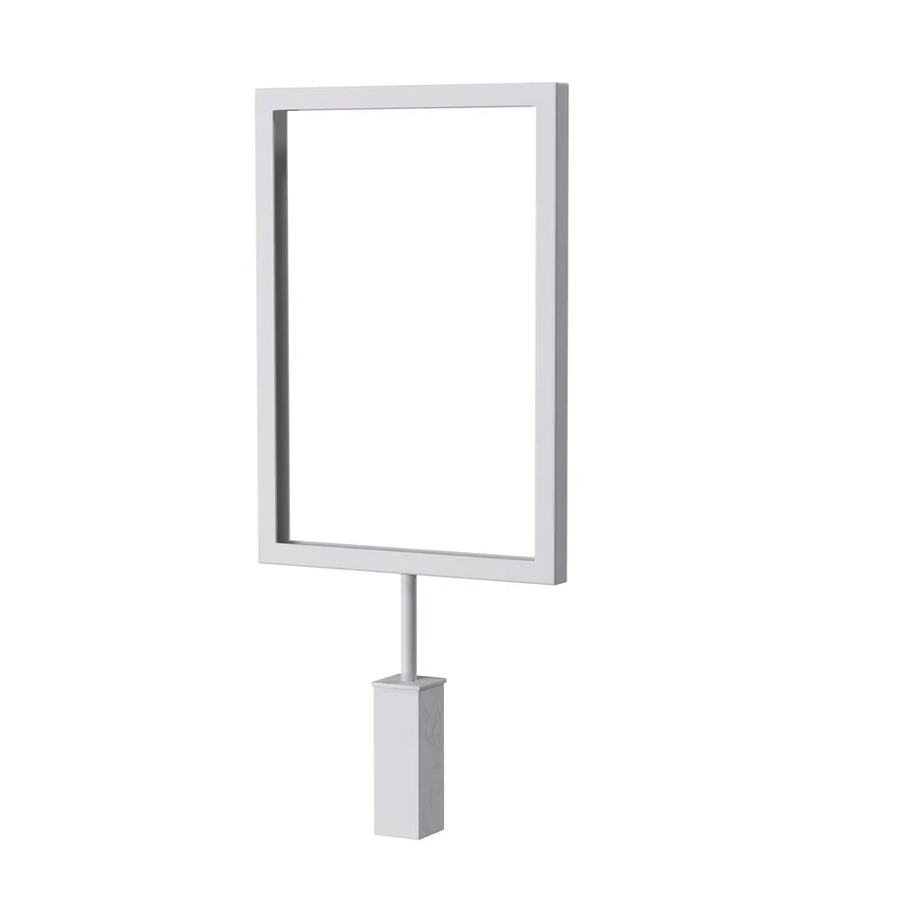 Info display, A5, for smart clothing rack, white