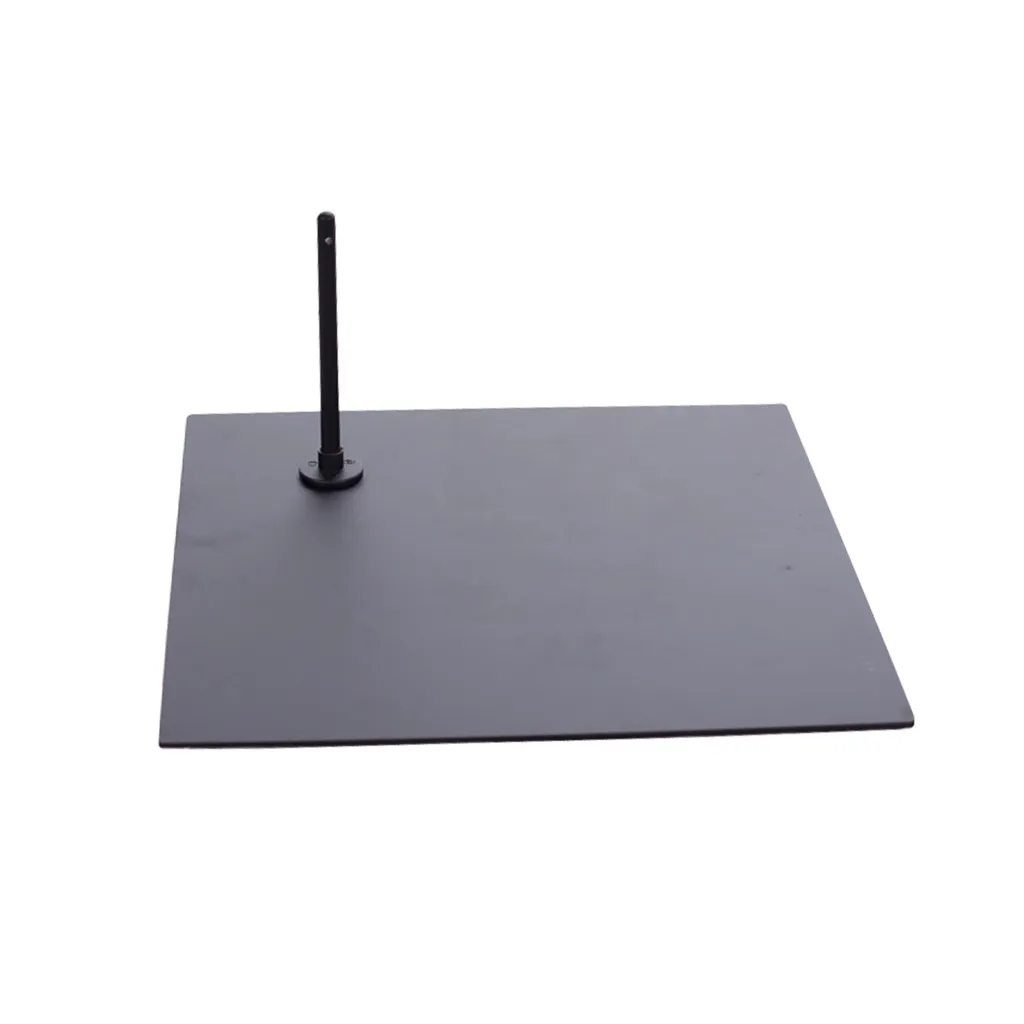 Base, square, 40x40 cm, steel, powdercoated black 