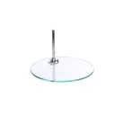 Round Mannequin Base dia 35 cm Glass with footpin.