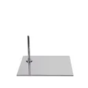 Square Base Child Mannequin Brushed Nickel Steel with Footpin