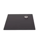 Square base for mannequin, 40 cm, matt black powder-coated steel