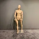 Mannequin homme articulé avec tête d'oeuf