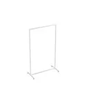 Heavy duty clothing rack, short model, square metal tube, white matt