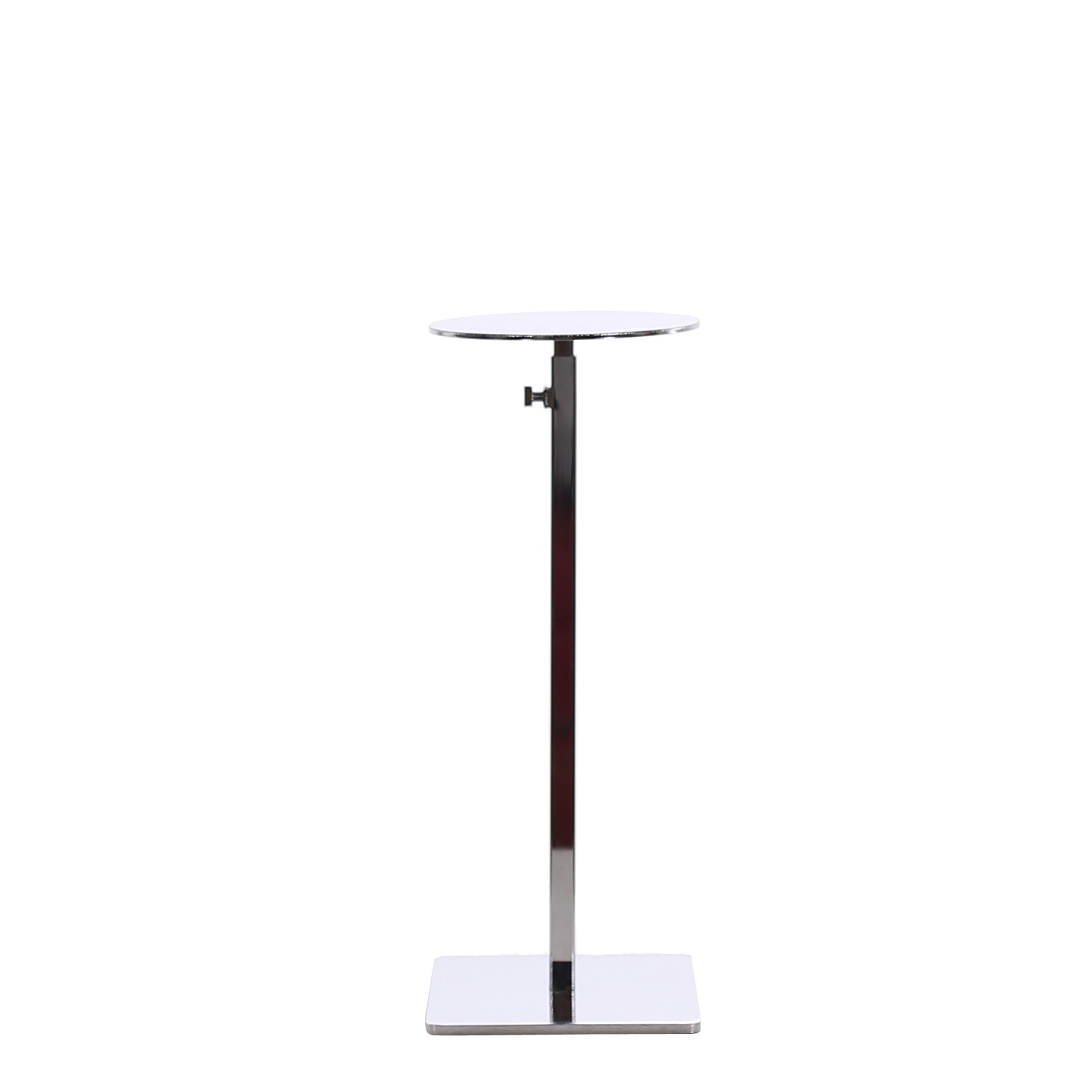 Hat display, adjustable height, chrome