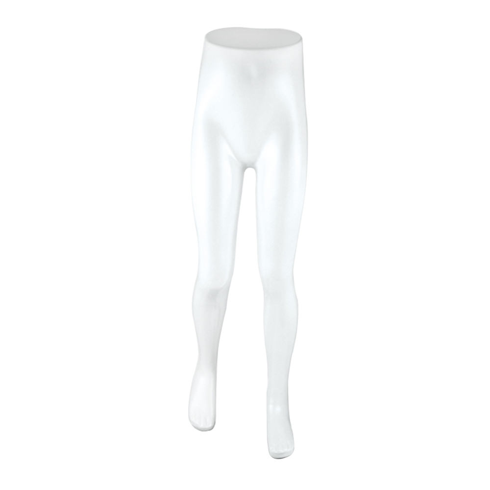 Présentoir à pantalons enfant incassable, 8-10 ans, recyclable en plastique ABS, blanc brillant