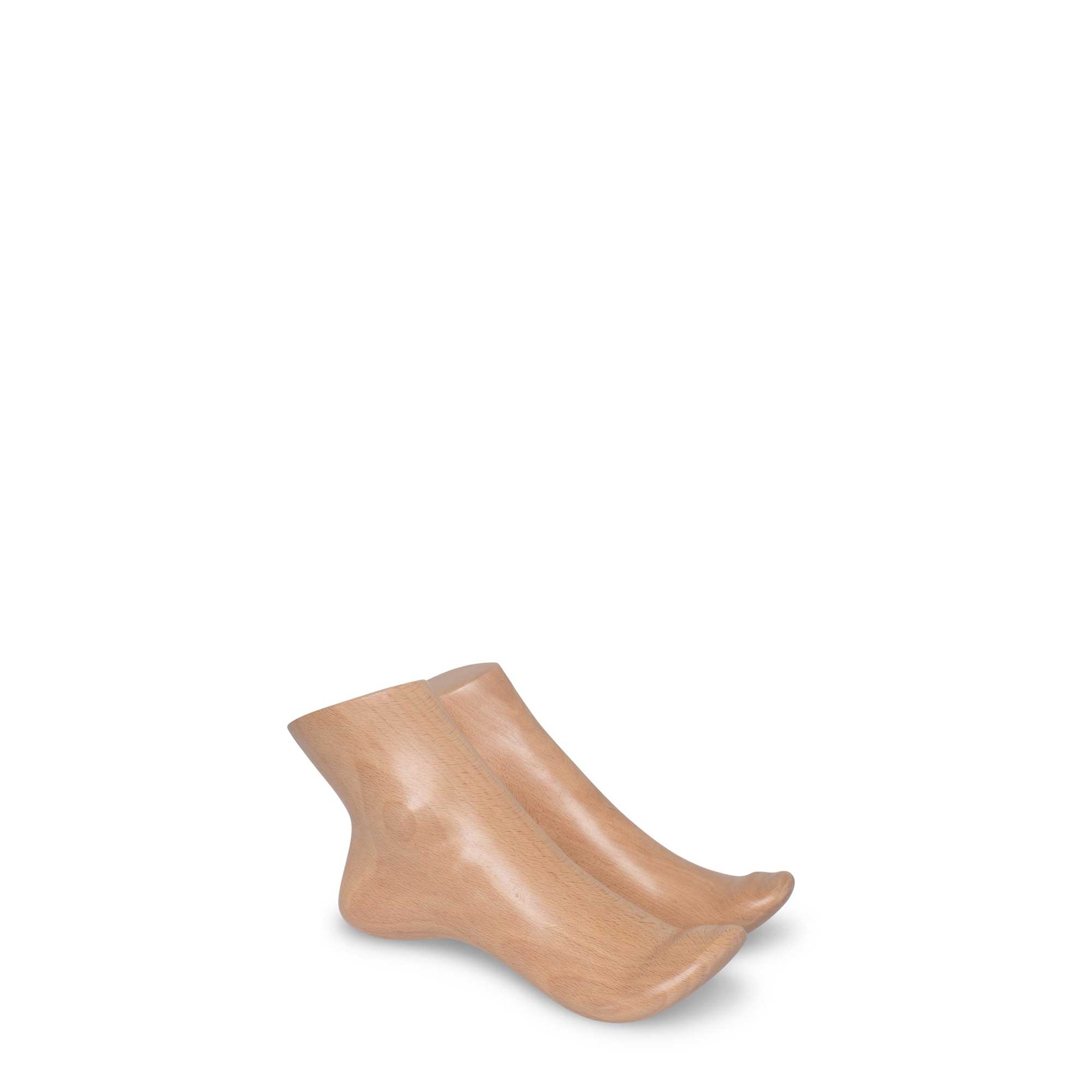 Paire de pieds femme, bois naturel