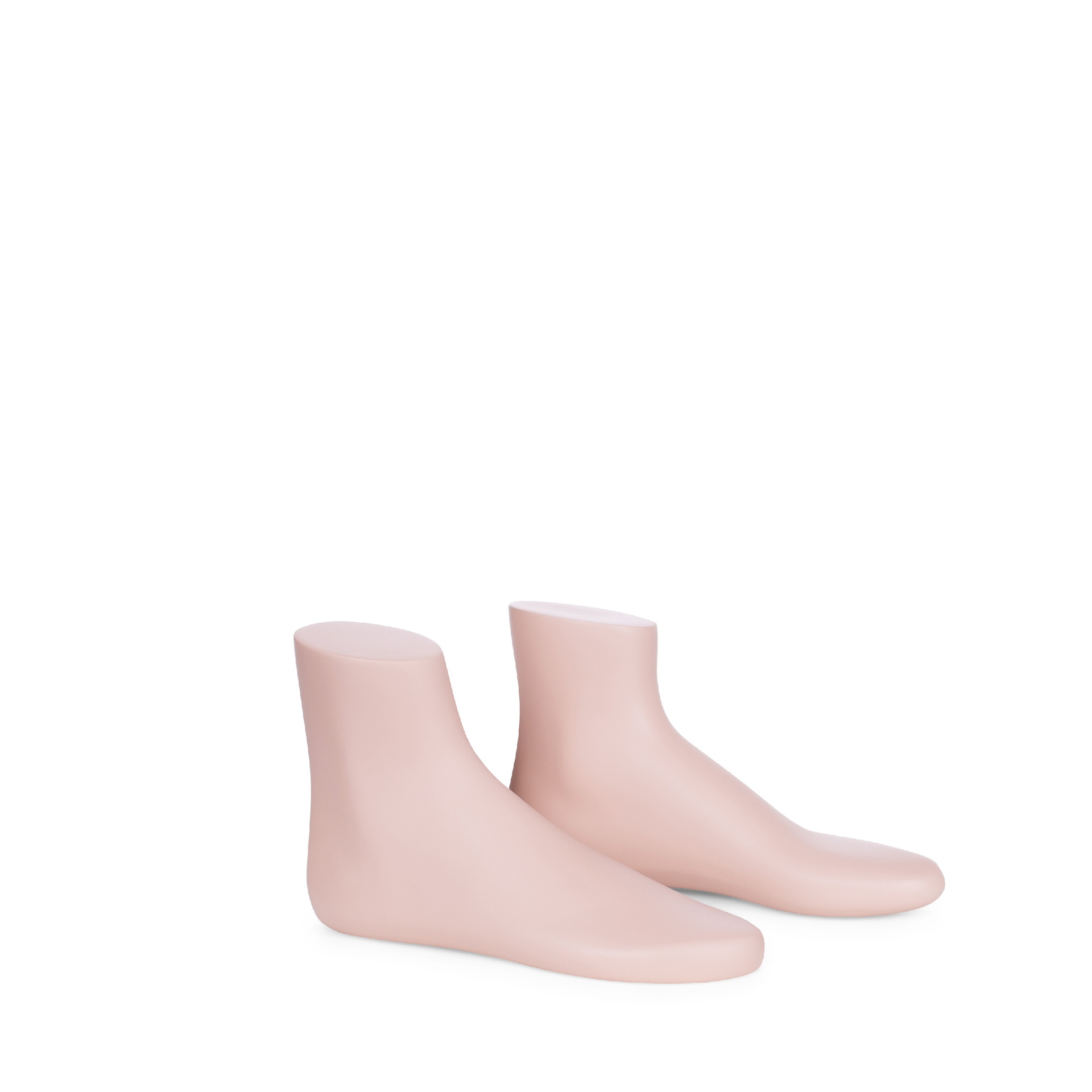 Pair of male feet, FRP polyester, skin color