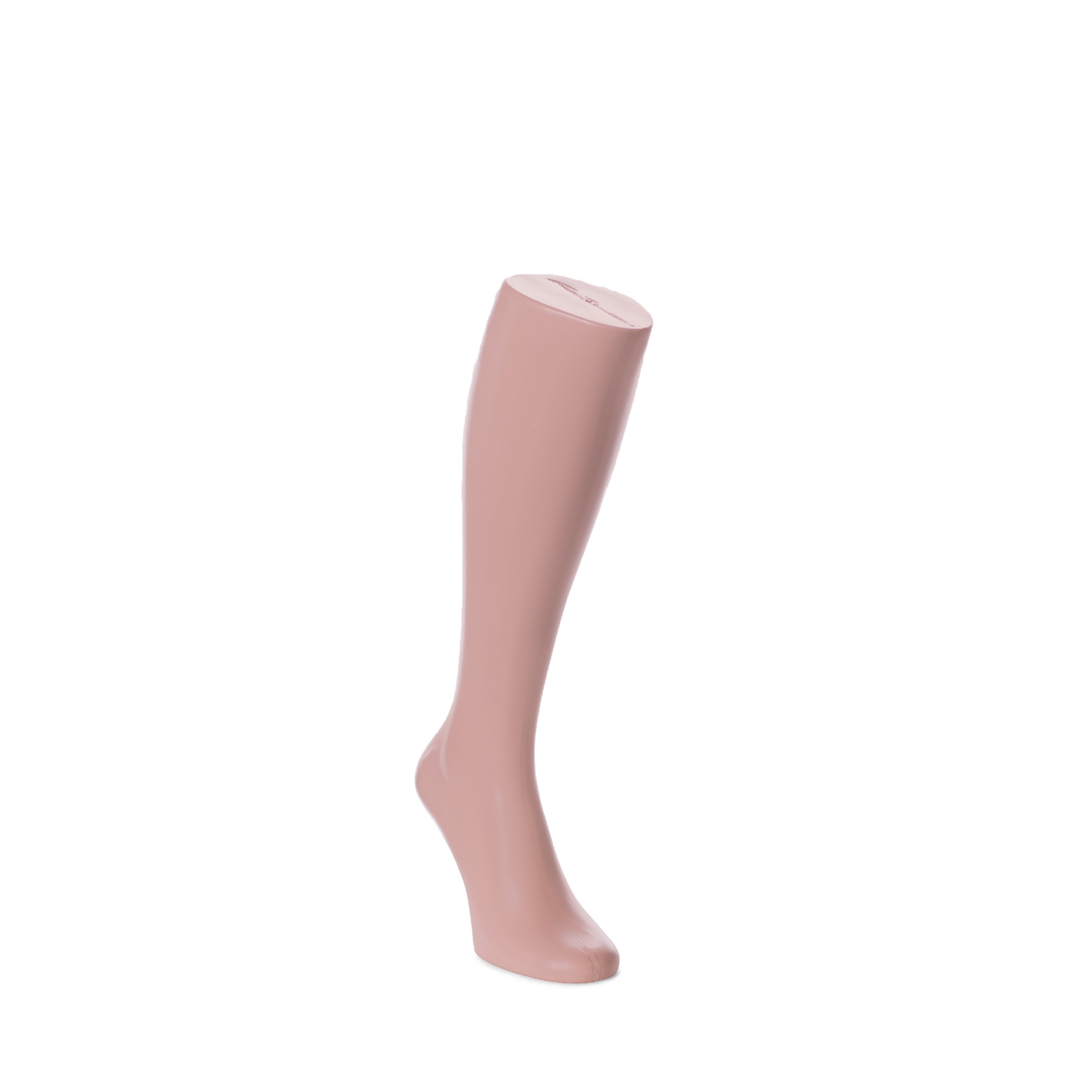 Male leg, freestanding, polyethylene, skin color