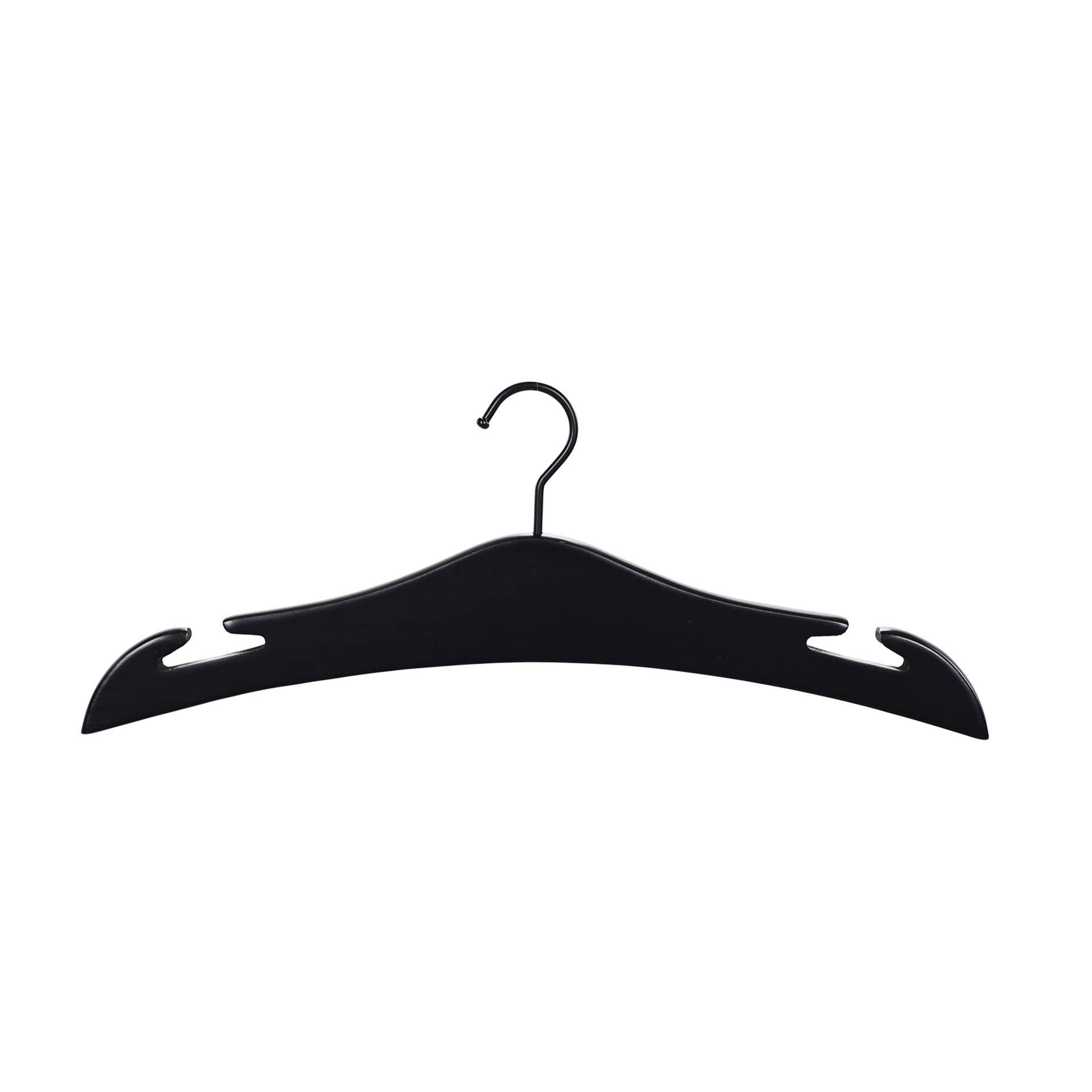 Lingerie hanger, lotus wood, black mat.