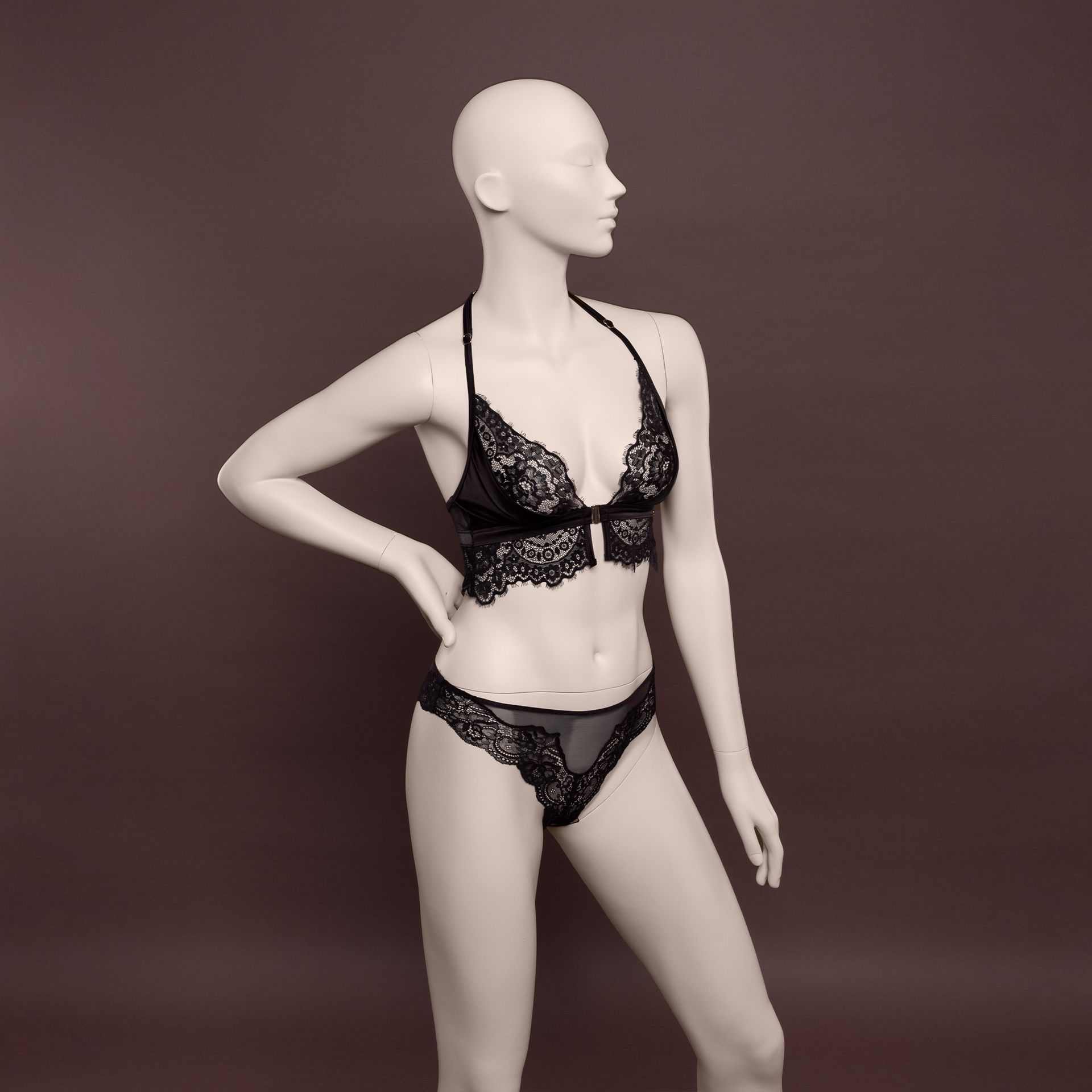 Lingerie mannequin, female, B-cup, nude skin color mat, standing pose 06D