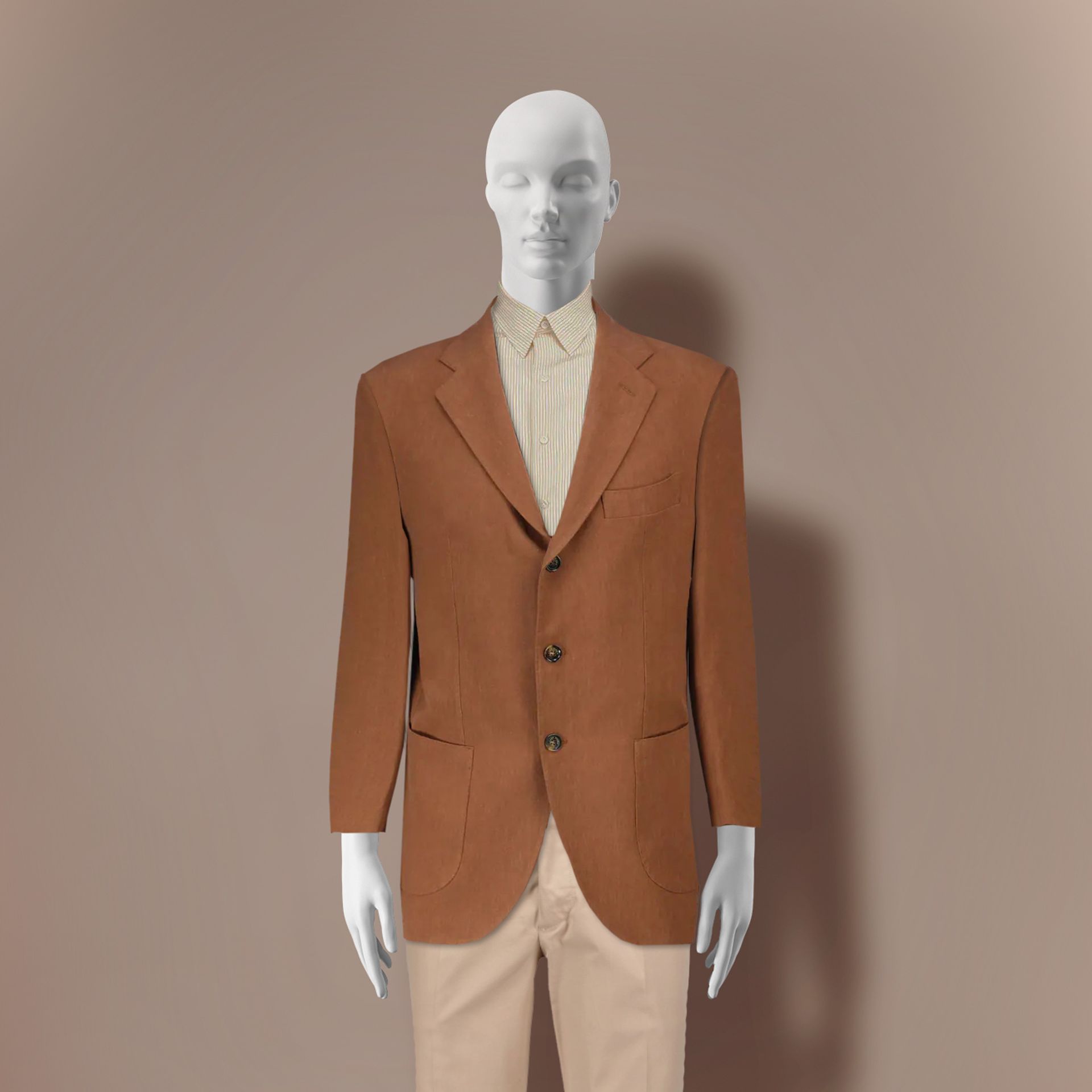 Designer mannequin, male, white color mat, standing pose 30