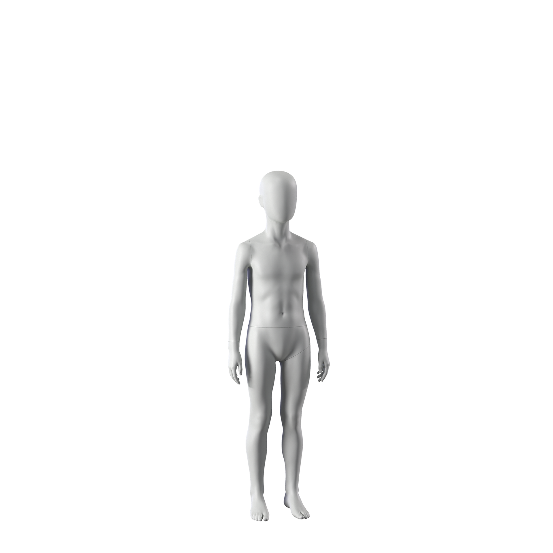 Sport mannequin, child, grey, 8 year, standing pose 601