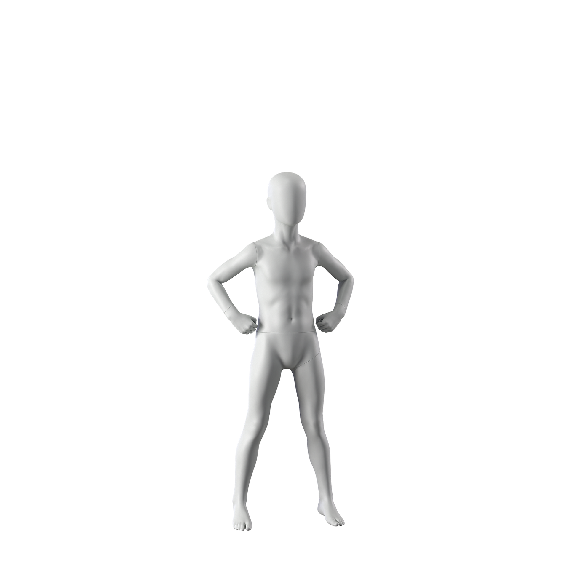 Sport mannequin, child, grey, 8 year, standing pose 603