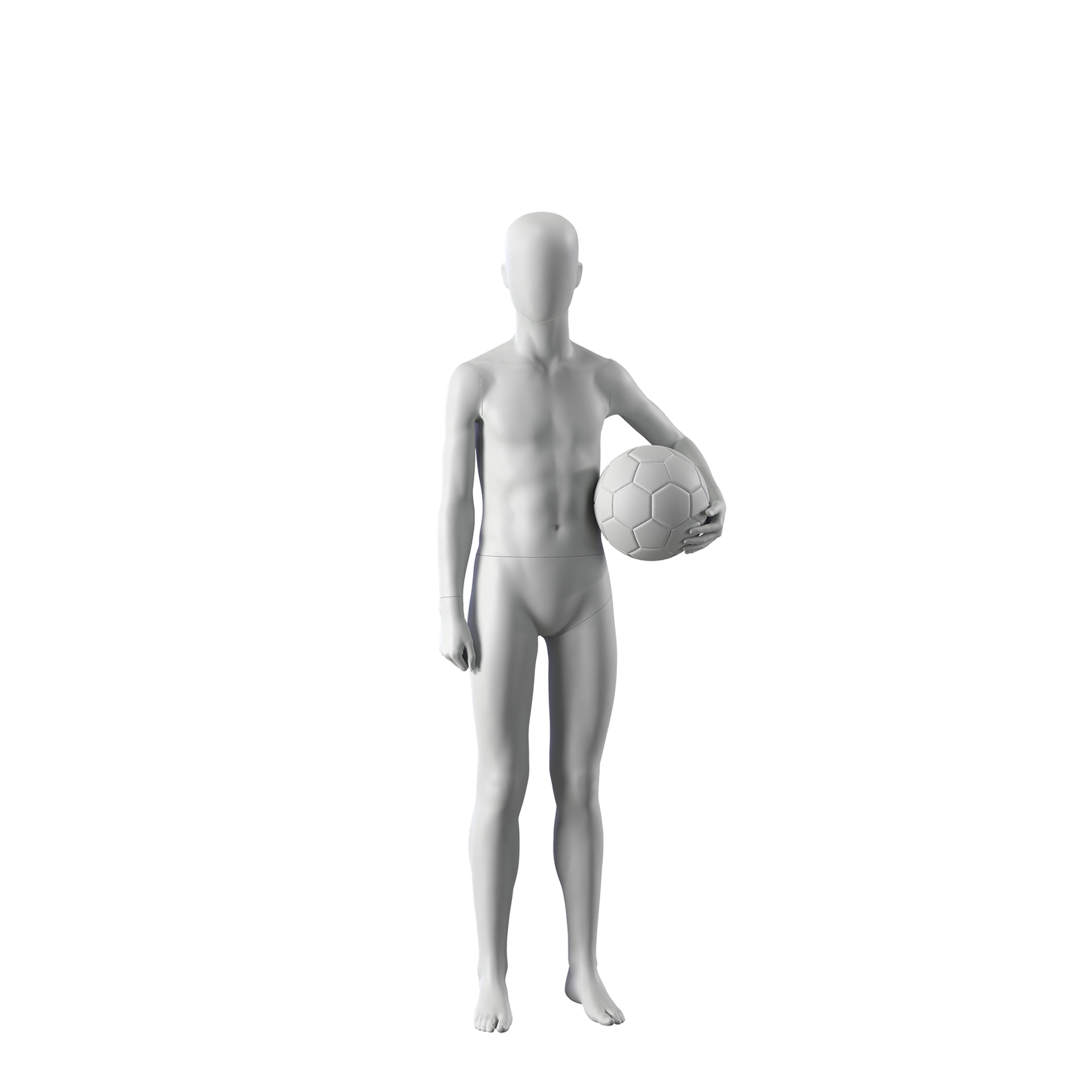 Sport mannequin, child, grey, 12 year, standing pose 606