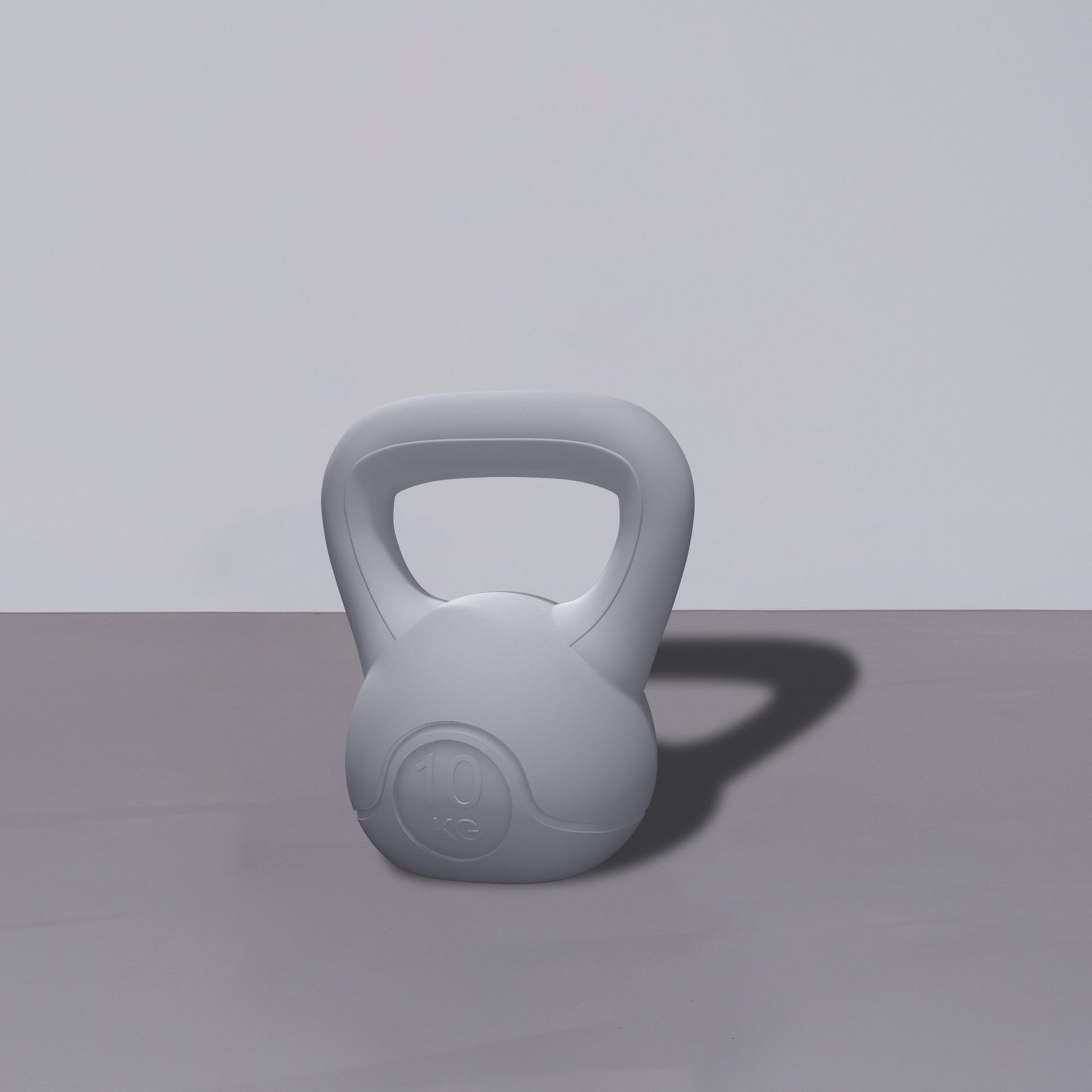 Dummy kettlebell, gris, deporte de fitness