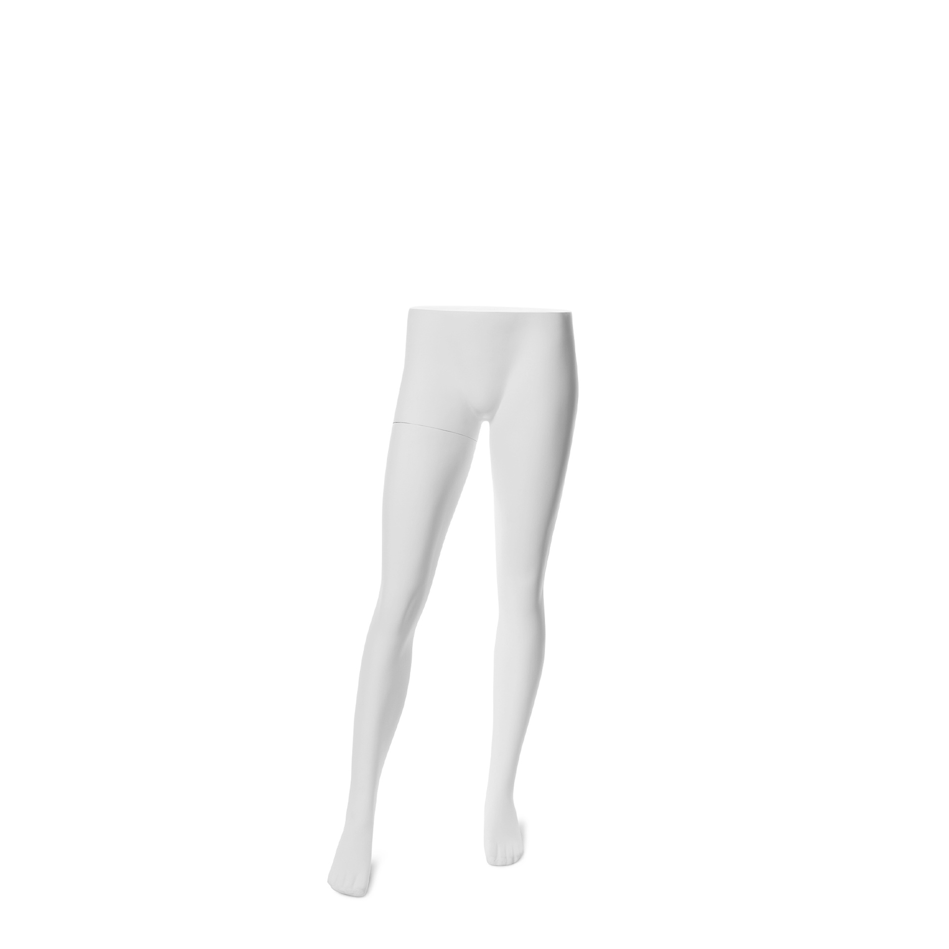 Child leg form, ca 10 Y, white, incl base