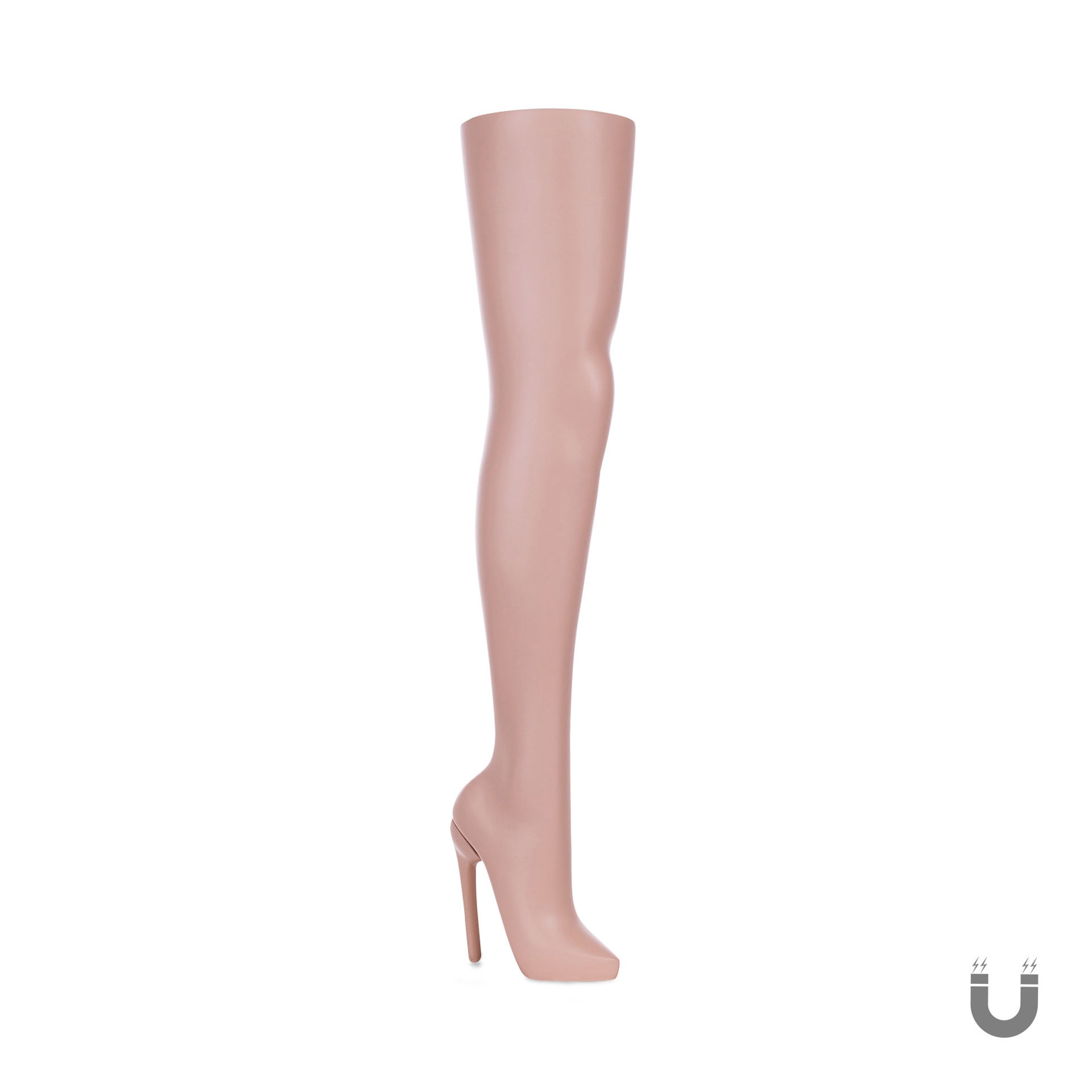 Female leg, magnetic, FRP skin color, incl base