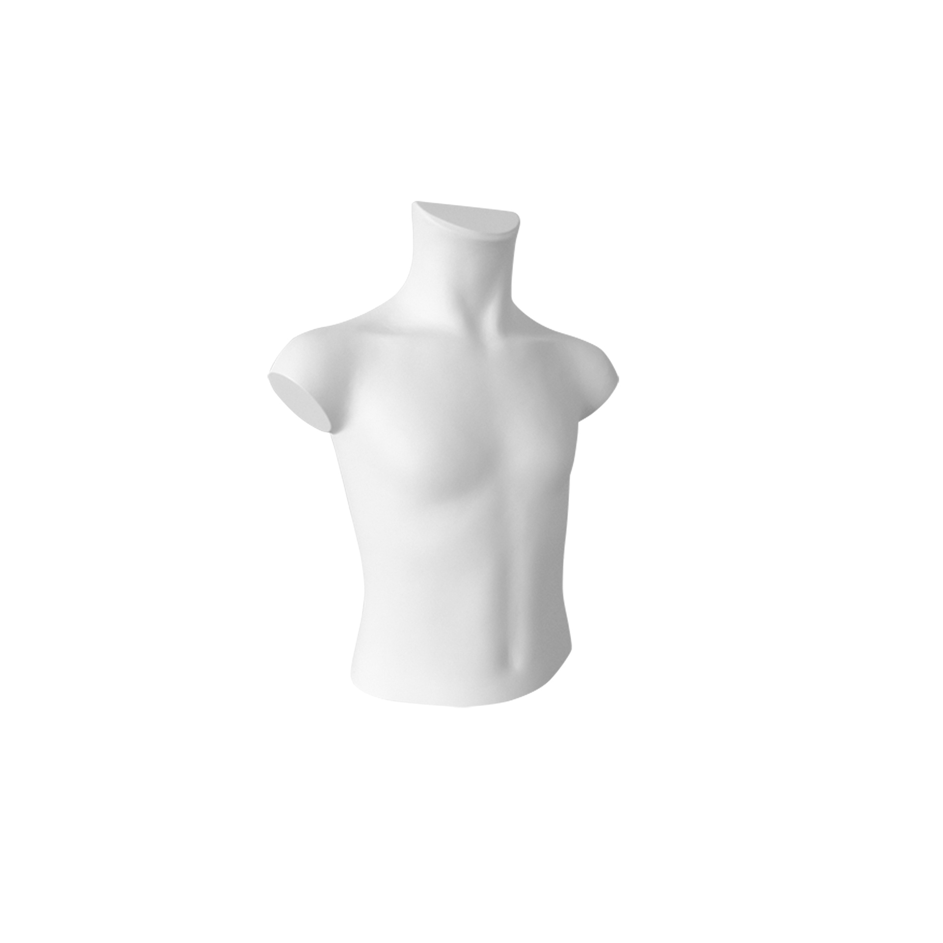 Plastic mannequin bust, type untill waist, child, 6-8 years, white recyclable plastic, pose 2010CL_WH