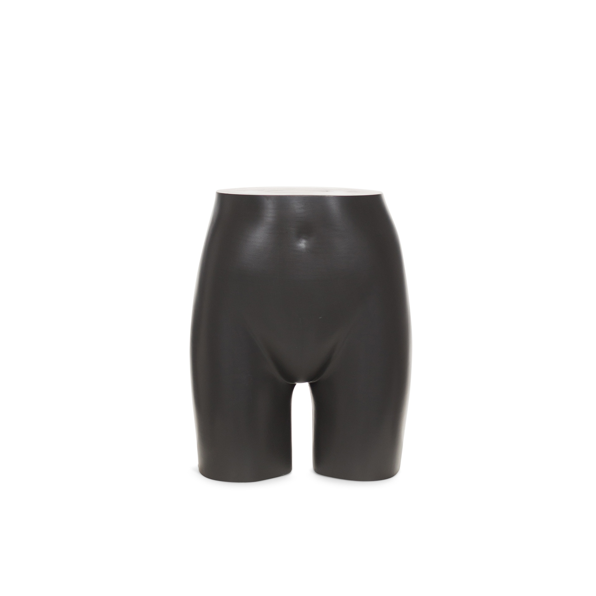 Plastic mannequin hips display, teenager, 12 years, grey recyclable plastic, pose 2023T_UG