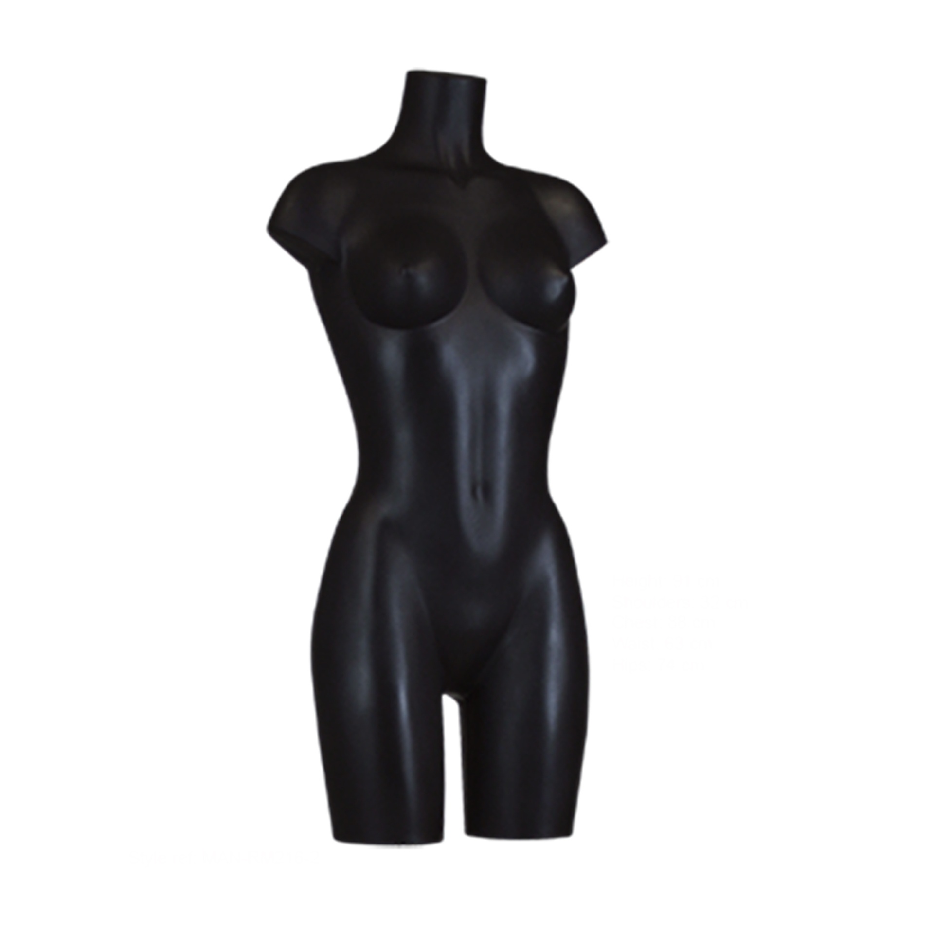 Torso femme jusqu'aux mi-cuisses, PS, noir